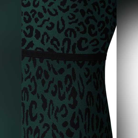 Great Jones Forest Leopard Knit Dress- Size M - Picture 4 of 7